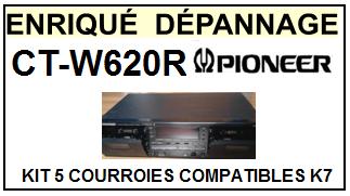 PIONEER-CTW620R CT-W620R-COURROIES-ET-KITS-COURROIES-COMPATIBLES