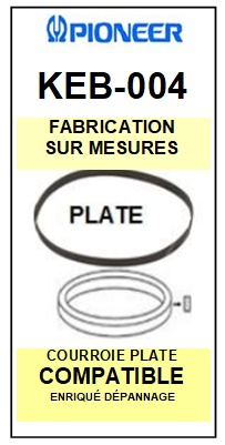 FICHE-DE-VENTE-COURROIES-COMPATIBLES-PIONEER-KEB004 KEB-004