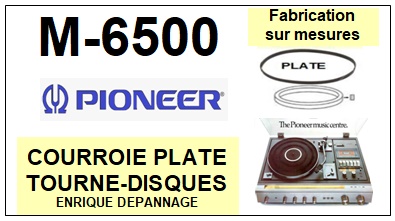 PIONEER-M6500 M-6500-COURROIES-COMPATIBLES