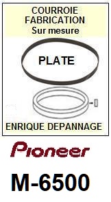 PIONEER M6500 M-6500 Courroie Tourne-disques <BR><small>sc 13-12</small>