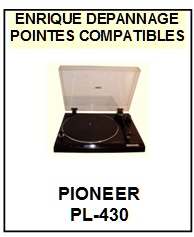 PIONEER-PL430  PL-430 (<B>1 MONTAGE</B>)-POINTES-DE-LECTURE-DIAMANTS-SAPHIRS-COMPATIBLES
