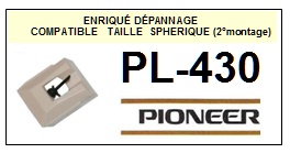 PIONEER-PL430.  PL-430 (2°MONTAGE)-POINTES-DE-LECTURE-DIAMANTS-SAPHIRS-COMPATIBLES
