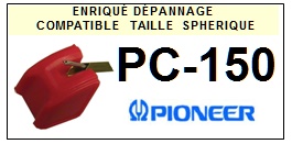 PIONEER-PC150 PC-150-POINTES-DE-LECTURE-DIAMANTS-SAPHIRS-COMPATIBLES