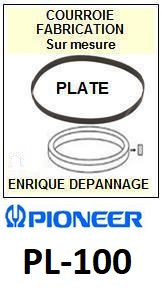 PIONEER-PL100 PL-100-COURROIES-COMPATIBLES