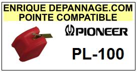 PIONEER-PL100  PL-100-POINTES-DE-LECTURE-DIAMANTS-SAPHIRS-COMPATIBLES
