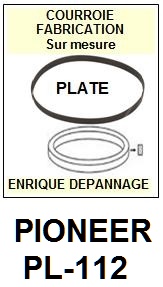 PIONEER-PL112 PL-112-COURROIES-ET-KITS-COURROIES-COMPATIBLES