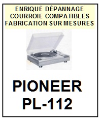 PIONEER-PL112 PL-112-COURROIES-COMPATIBLES