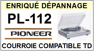 PIONEER-PL112 PL-112-COURROIES-COMPATIBLES