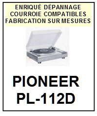 PIONEER-PL112D PL-112D-COURROIES-COMPATIBLES