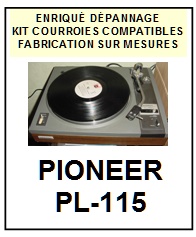 PIONEER-PL115D PL-115D-COURROIES-ET-KITS-COURROIES-COMPATIBLES
