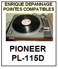 PIONEER-PL115D PL-115D-POINTES-DE-LECTURE-DIAMANTS-SAPHIRS-COMPATIBLES