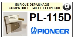 PIONEER-PL115D PL-115D-POINTES-DE-LECTURE-DIAMANTS-SAPHIRS-COMPATIBLES
