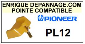 PIONEER-PL12 PL-12-POINTES-DE-LECTURE-DIAMANTS-SAPHIRS-COMPATIBLES