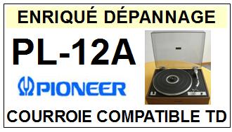 PIONEER-PL12A PL-12A-COURROIES-COMPATIBLES