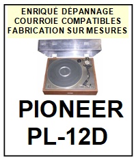 PIONEER-PL12D PL-12D-COURROIES-COMPATIBLES