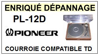 PIONEER-PL12D PL-12D-COURROIES-COMPATIBLES