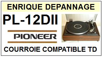 PIONEER-PL12DII PL-12DII-COURROIES-COMPATIBLES