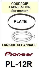 PIONEER PL12R PL-12R <br>Courroie plate d'entrainement tourne-disques (<b>flat belt</b>)<small> 2016-12</small>