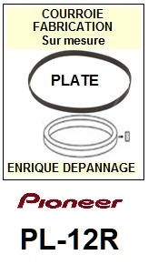 PIONEER-PL12R PL-12R-COURROIES-COMPATIBLES