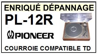 PIONEER PL12R PL-12R <br>Courroie plate d'entrainement tourne-disques (<b>flat belt</b>)<small> 2016-12</small>