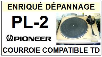 PIONEER-PL2 PL-2-COURROIES-COMPATIBLES