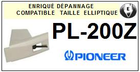 PIONEER-PL200Z PL-200Z-POINTES-DE-LECTURE-DIAMANTS-SAPHIRS-COMPATIBLES