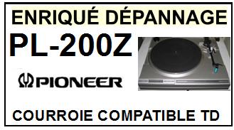 PIONEER-PL200Z PL-200Z-COURROIES-COMPATIBLES