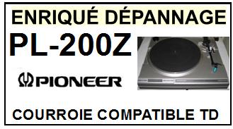 PIONEER-PL200Z PL-200Z-COURROIES-ET-KITS-COURROIES-COMPATIBLES