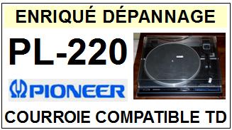 PIONEER PL220 PL-220 Courroie Tourne-disques <BR><small> 2014-08</small>