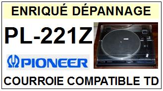 PIONEER PL221Z PL-221Z Courroie Tourne-disques <BR><small> 2014-08</small>