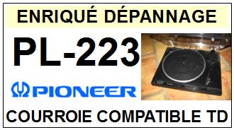 PIONEER-PL223 PL-223-COURROIES-COMPATIBLES