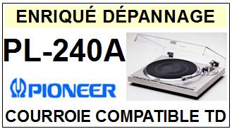 PIONEER PL240A PL-240A Courroie Tourne-disques <small>13-10</small>