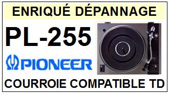 PIONEER-PL255 PL-255-COURROIES-COMPATIBLES