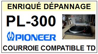 PIONEER PL300 PL-300 Courroie Tourne-disques <BR><small>sc 2014-04</small>