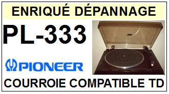 PIONEER-PL333 PL-333-COURROIES-COMPATIBLES