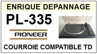 PIONEER PL335 PL-335 Courroie Compatible Tourne-disques