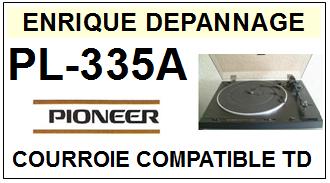 PIONEER-PL335A PL-335A-COURROIES-COMPATIBLES