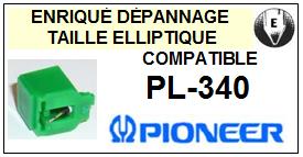 PIONEER-PL340 PL-340 (1MONTAGE)-POINTES-DE-LECTURE-DIAMANTS-SAPHIRS-COMPATIBLES