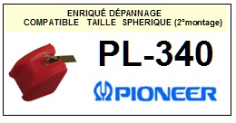 PIONEER-PL340  PL-340 (2MONTAGE)-POINTES-DE-LECTURE-DIAMANTS-SAPHIRS-COMPATIBLES