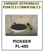 PIONEER-PL450  PL-450-POINTES-DE-LECTURE-DIAMANTS-SAPHIRS-COMPATIBLES