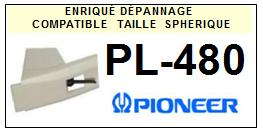 PIONEER-PL480  PL-480-POINTES-DE-LECTURE-DIAMANTS-SAPHIRS-COMPATIBLES