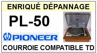 PIONEER PL50 PL-50 Courroie Tourne-disques <BR><small>sc 2014-08</small>