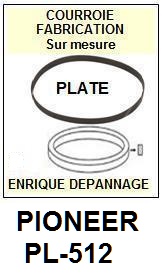 PIONEER-PL512 PL-512-COURROIES-ET-KITS-COURROIES-COMPATIBLES