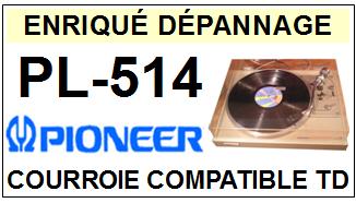PIONEER PL514 PL-514 Courroie Tourne-disques <br><small>sc 2014-05</small>