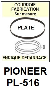 PIONEER-PL516 PL-516-COURROIES-COMPATIBLES