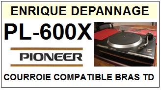 PIONEER PL600X PL-600X Courroie Compatible Bras tourne-disques