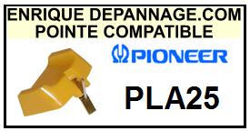 PIONEER-PLA25  PL-A25-POINTES-DE-LECTURE-DIAMANTS-SAPHIRS-COMPATIBLES