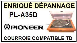 PIONEER  PLA35D  PL-A35D  Courroie Compatible Tourne-disques