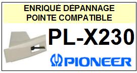 PIONEER-PLX230  PL-X230-POINTES-DE-LECTURE-DIAMANTS-SAPHIRS-COMPATIBLES