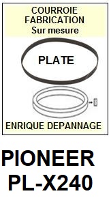 PIONEER-PLX240 PL-X240-COURROIES-ET-KITS-COURROIES-COMPATIBLES